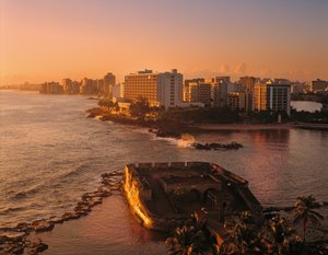 Vista sobre el Fuerte San Gerónimo hacia El Condado